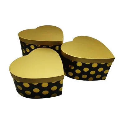 Caja cartón x3 corazón diseño, XM-1