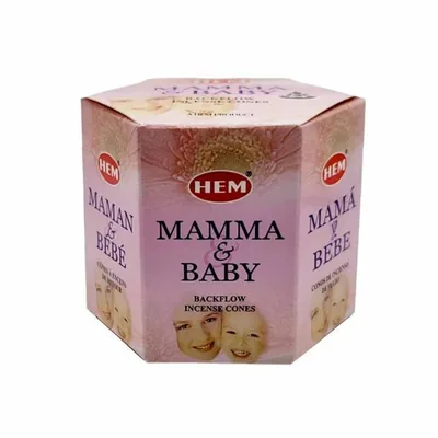 Incienso Cono Reversible Mamá y Bebé marca HEM